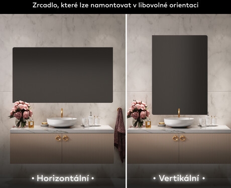 Zaoblený zrcadlo s rámem L201 #2
