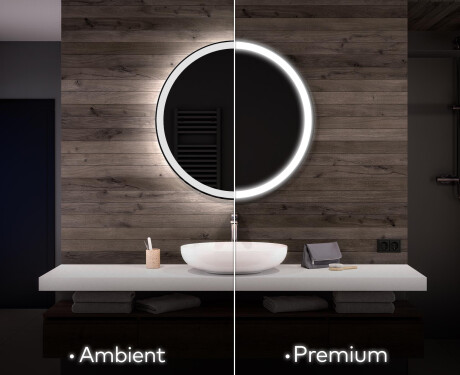Kulaté zrcadlo s LED osvětlením L76