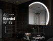 Moderní LED Půlkruhové Zrcadlo - Stylové Osvětlení pro Koupelnu Q222 #8
