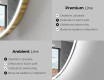 Moderní LED Půlkruhové Zrcadlo - Stylové Osvětlení pro Koupelnu X222 #2