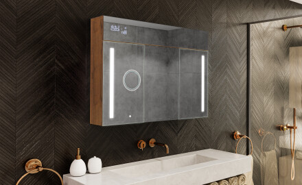 Zrcadlová skříňka LED - L02 EMILY 100 x 72cm
